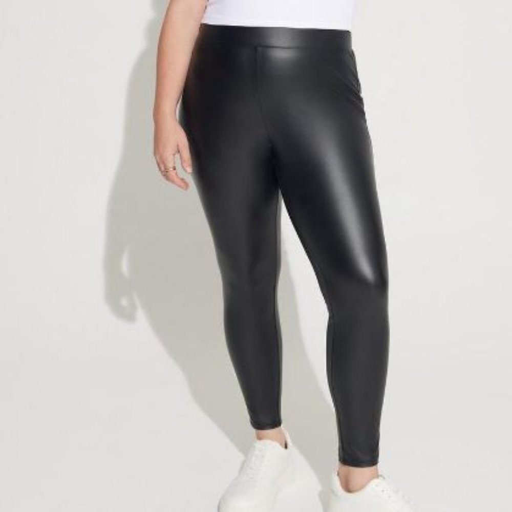 faux leather leggings torrid